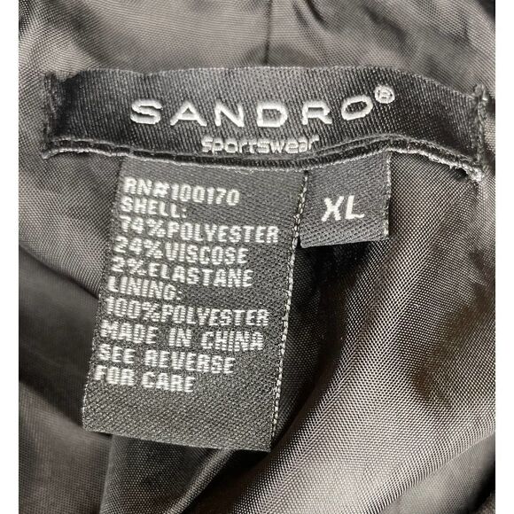 Sandro Animal Print Belted Jacket Size XL - Picture 5 of 5